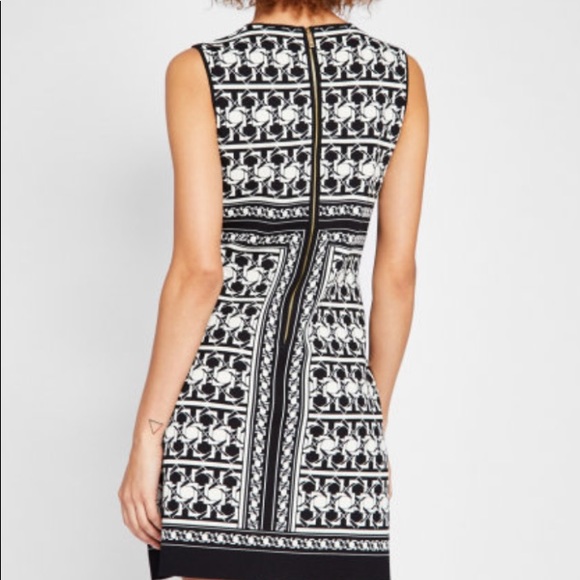 Ted Baker Black Jammiea Tesselation Jacquard Dress - Picture 2 of 11